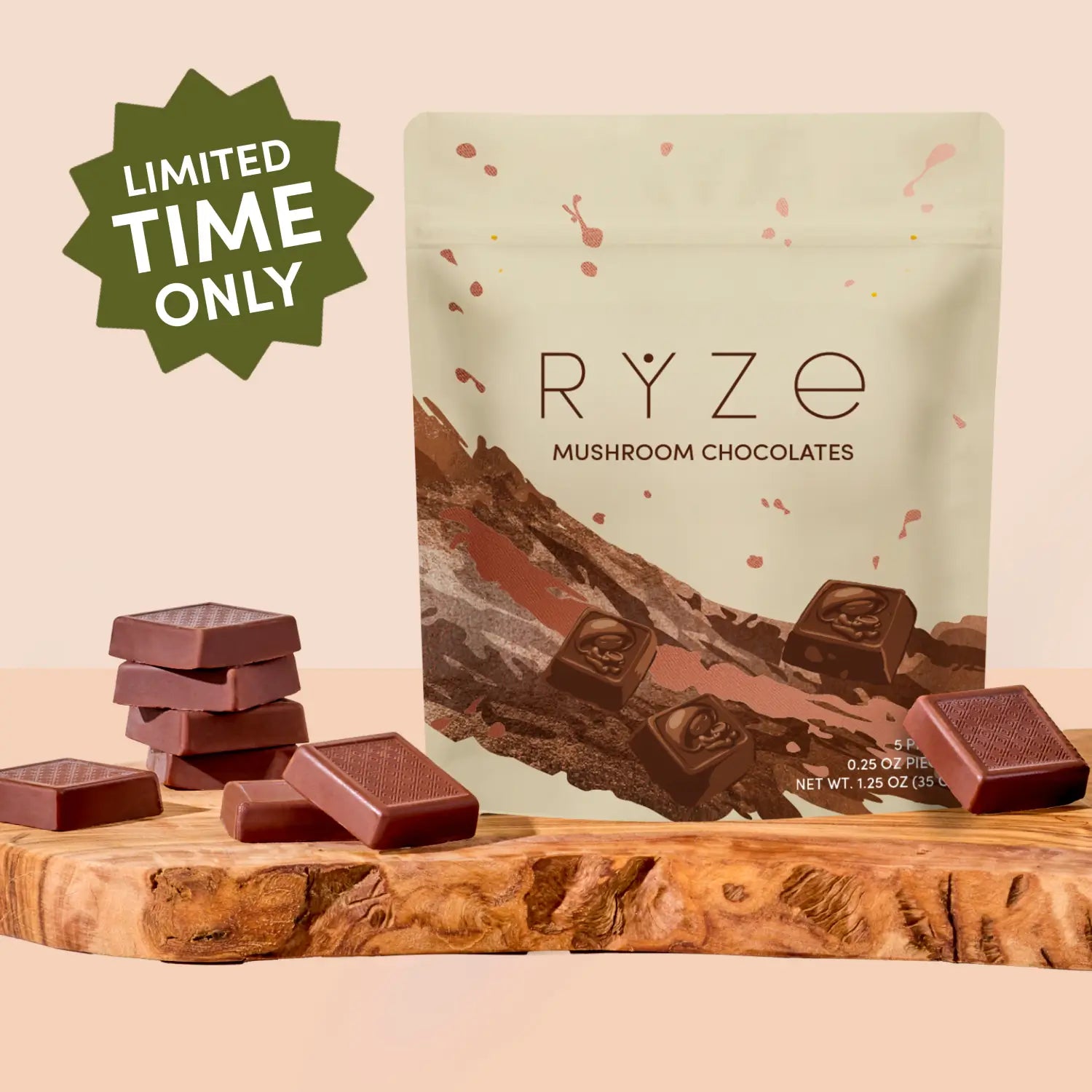 Mushroom Chocolates Rye (15 pieces) O6