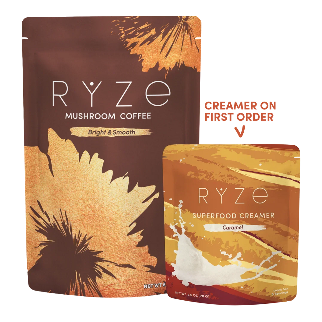 Mushroom Coffee + Caramel Creamer Set H1