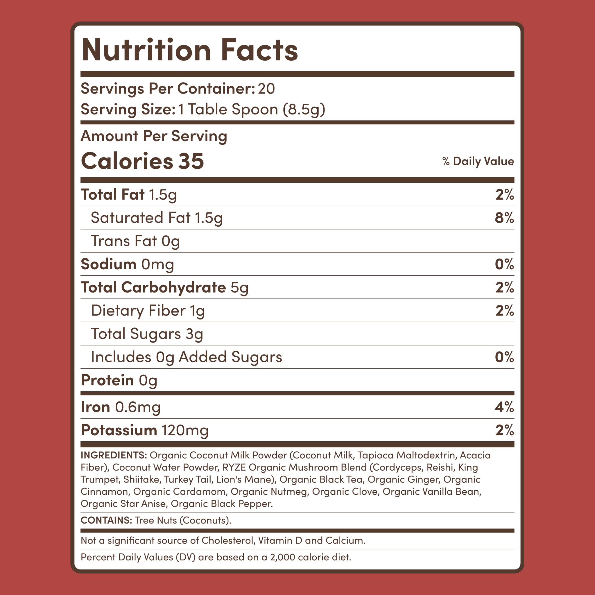 Mushroom Chai (20 Servings) O8