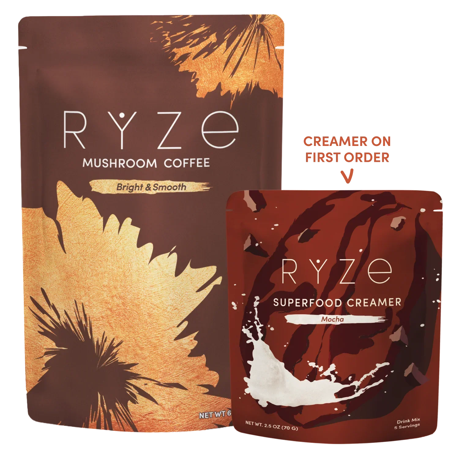 Mushroom Coffee + Mocha Creamer Set B6