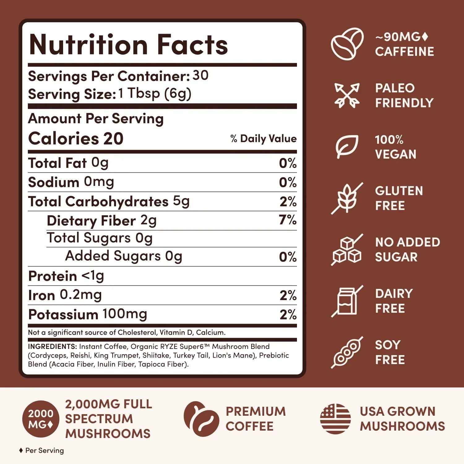 Mushroom Coffee Dark Roast Starter Kit 60 Serving I1