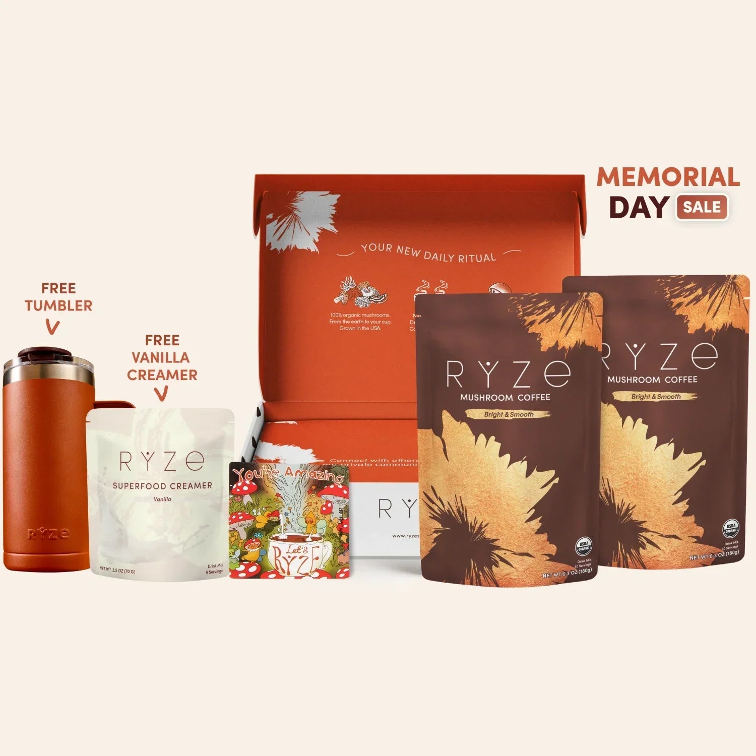 Mushroom Coffee Starter Kit 60 Serving D2