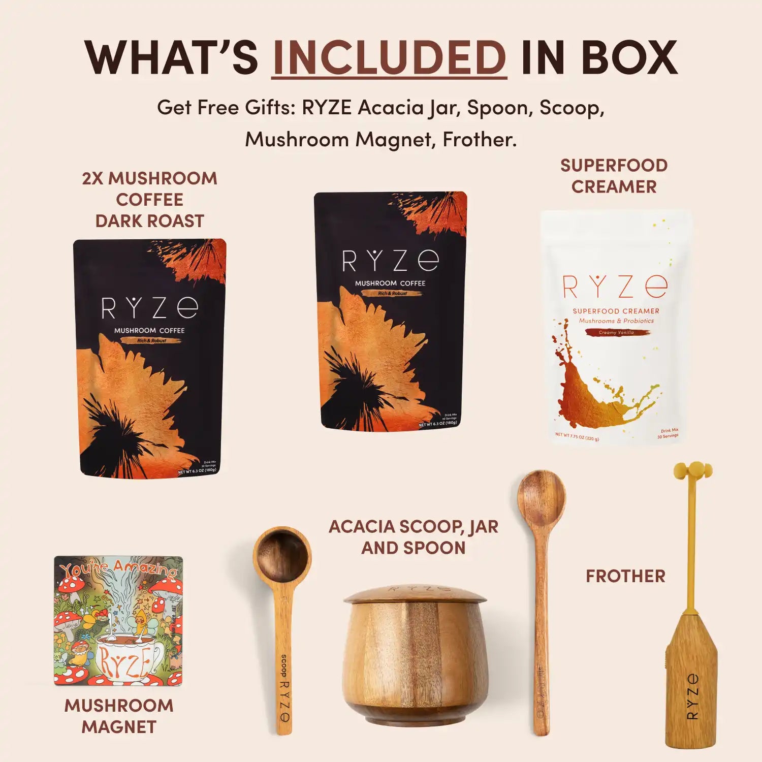 Mushroom Coffee Ritual Set W5