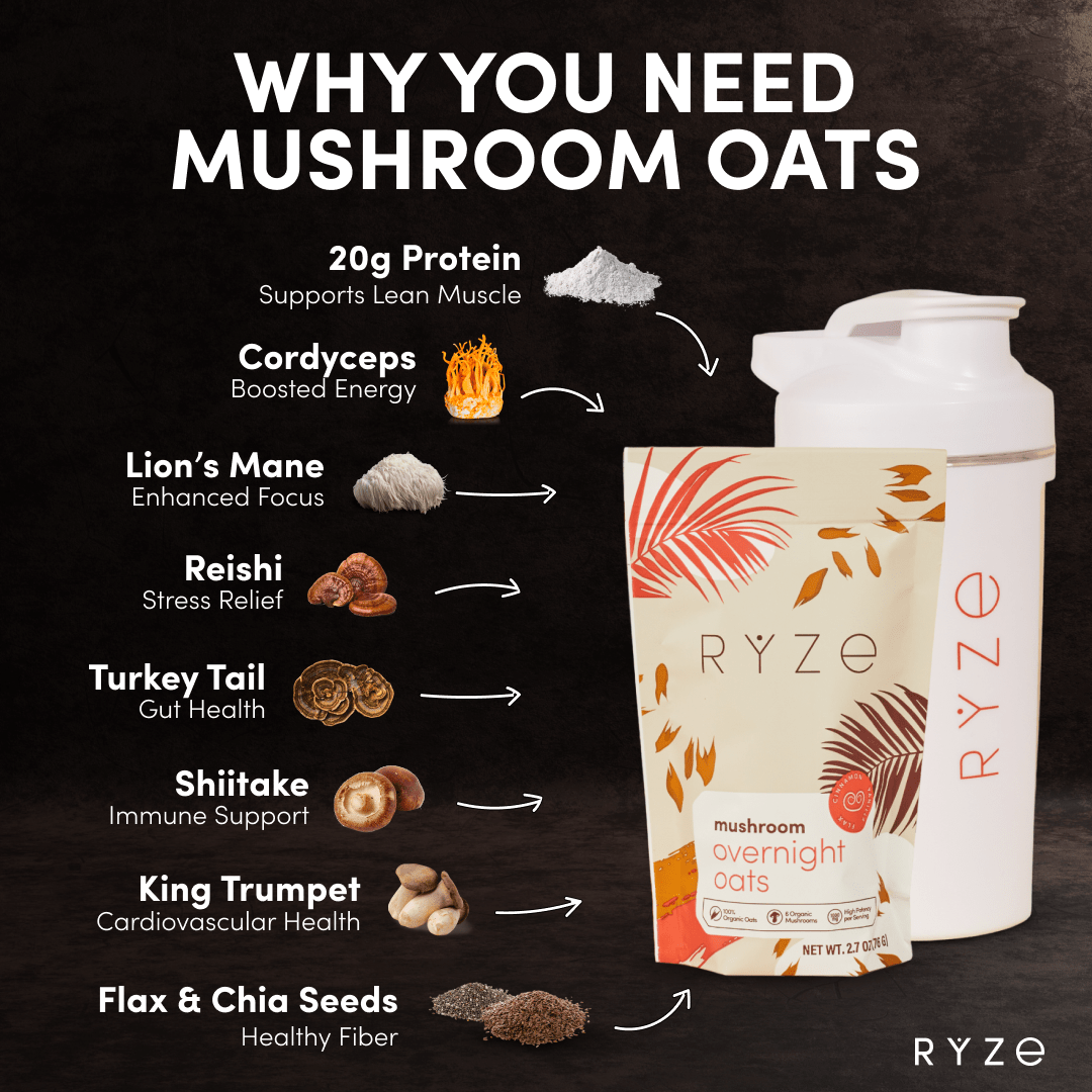 Mushroom Overnight Oats Pack (28 Servings) I3